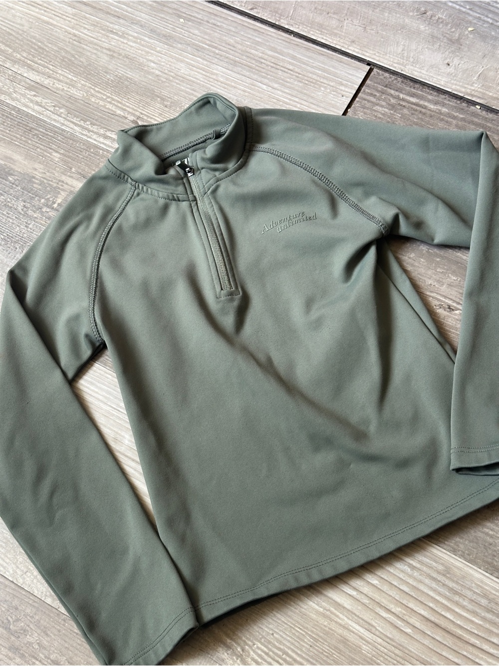 Zara Olive Green Kids Pullover Top